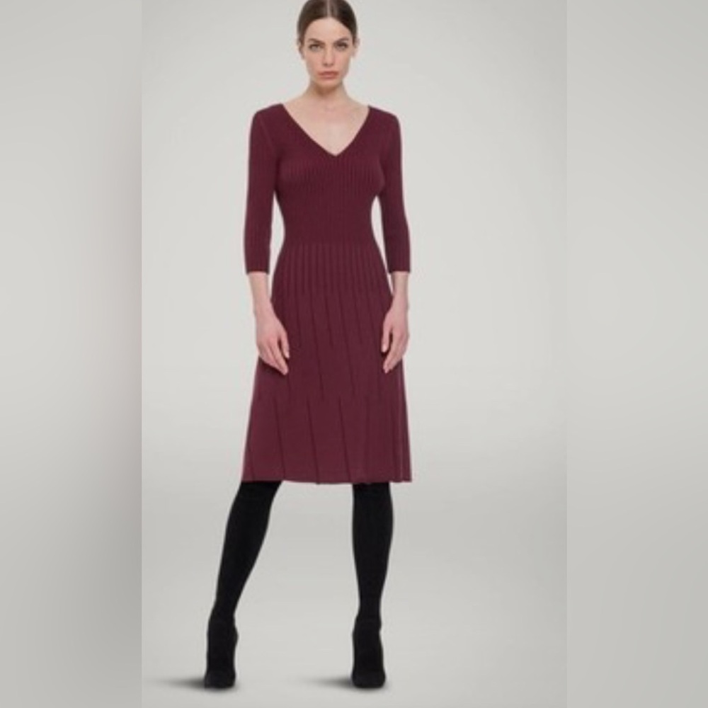 Wolford Deep Red Long Sleeve Dress